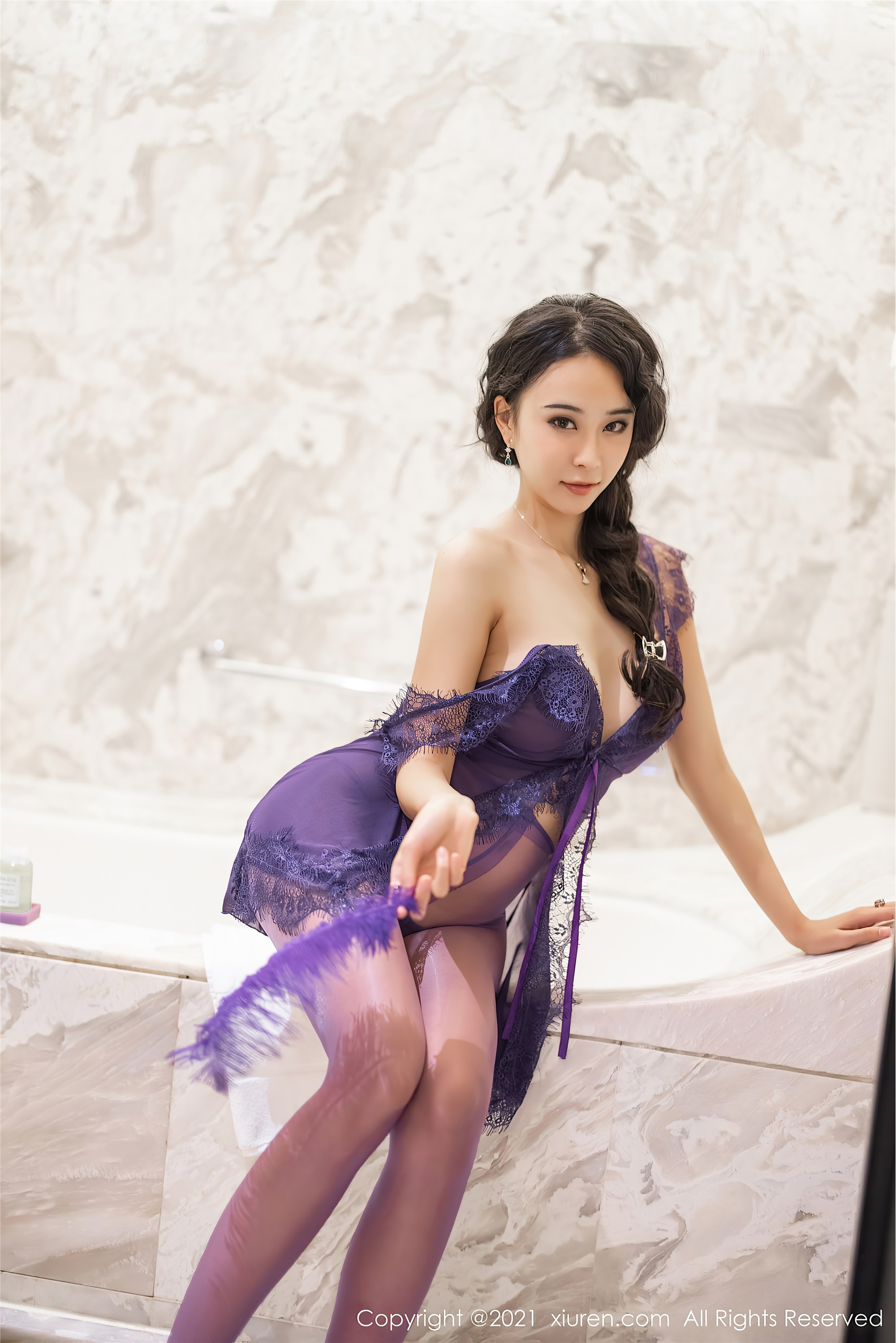 XIUREN秀人网  2021.06.17 No.3555 蓝夏Akasha